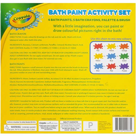 Tips for Using Crayola Bath Products Safely