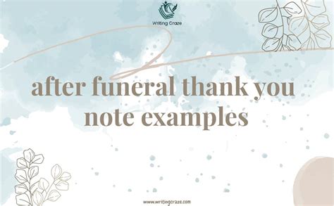 Tips for Writing Your Thank You After Funeral Notes