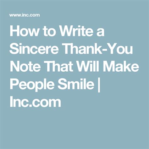 Tips for Writing a Sincere Thank You Note