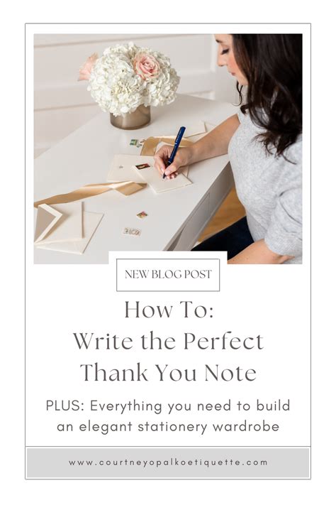 Tips for Writing the Perfect Thank You Note