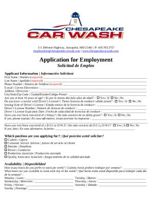 Tips for Your Car Wash Job Application