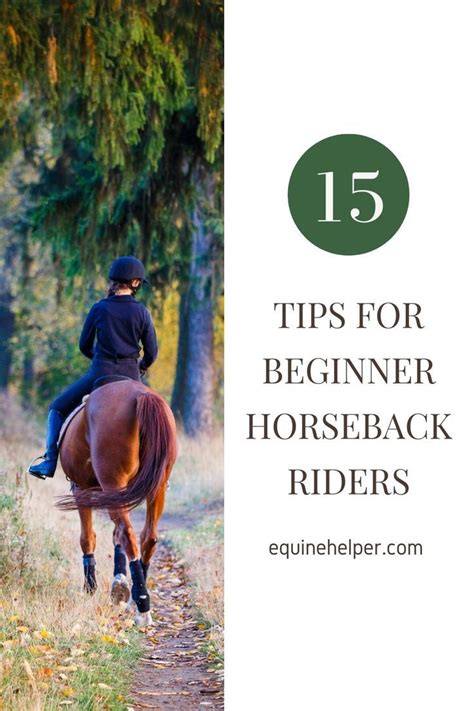 Tips for a beginner Horseback Rider