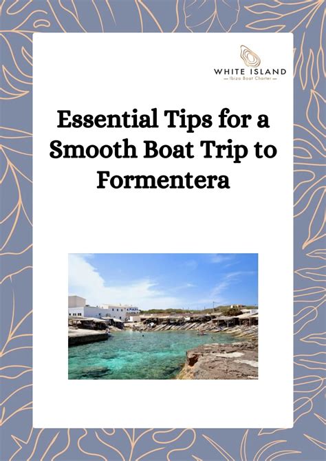 Tips for a smooth boat trip