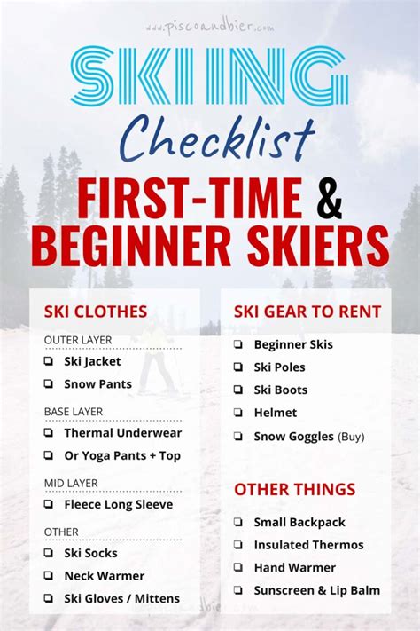 Tips for first time skiers