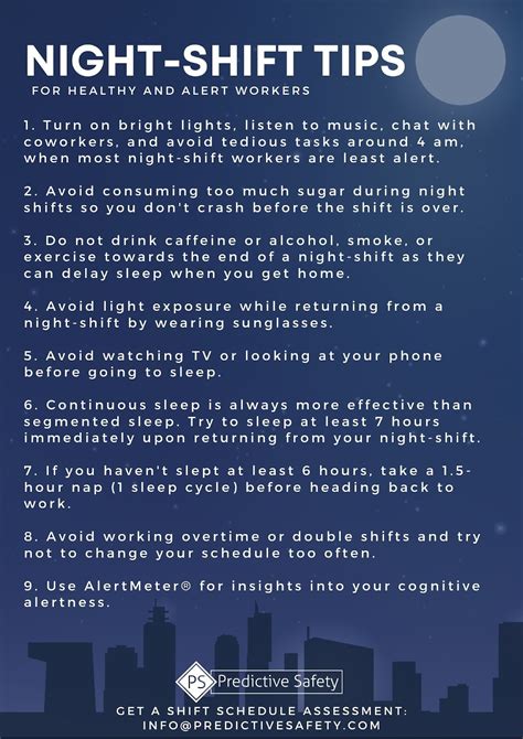 Tips for the Night