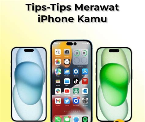 Ilustrasi tips merawat iPhone