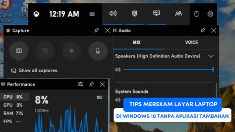 Ilustrasi tips merekam layar laptop