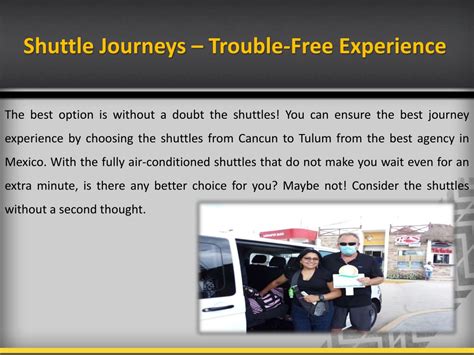 Tips regarding Shuttle Journeys
