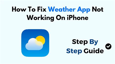 Tips to Fix Weather App Not Working on iPhone