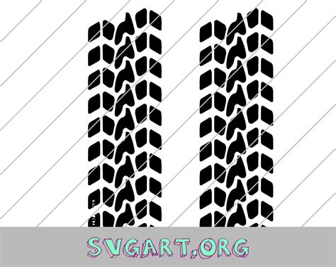 Unleash Your Creativity with Tire Tracks SVG - The Ultimate Design Element for Automotive Enthusiasts!