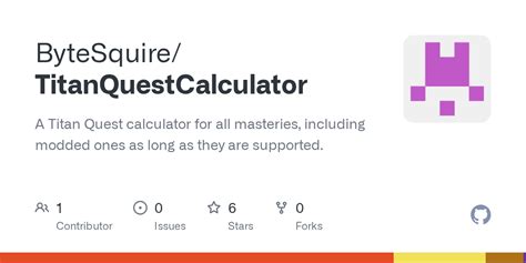 Titan Quest Calculator