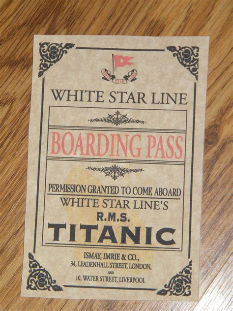 Titanic VIP Ticket