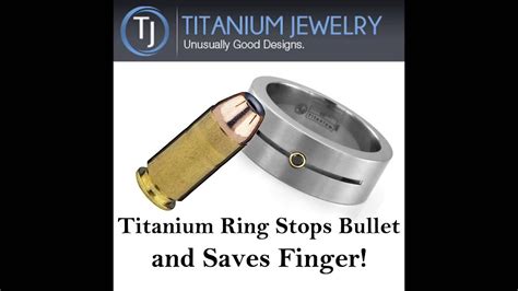 Titanium Ring Stops a Bullet