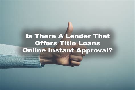 Title Loan Online Instant Approval