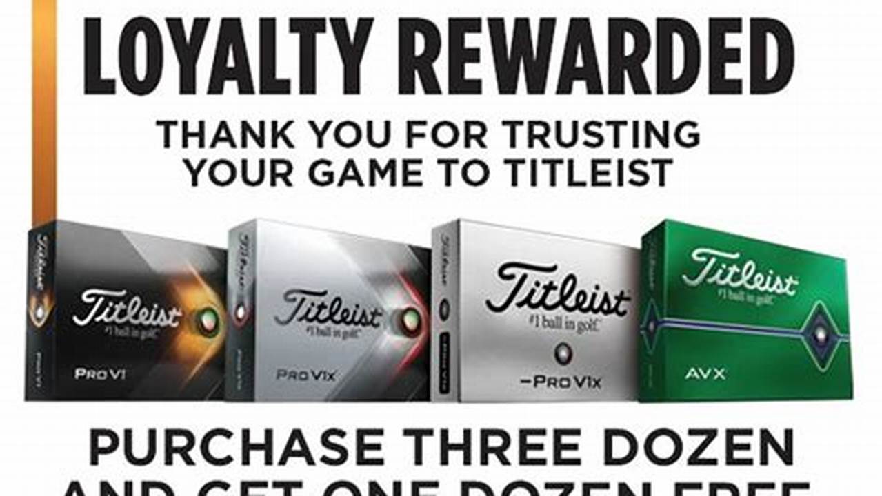 Titleist Loyalty Program 2024