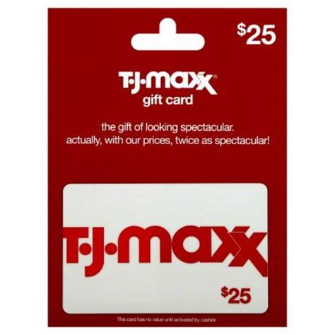 Tj Maxx Printable Gift Card