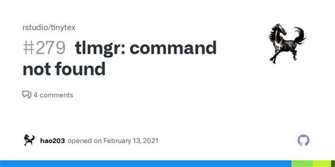 Tlmgr Command Not Found