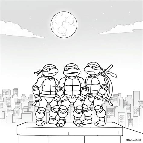 Tmnt Midnight Coloring Pages