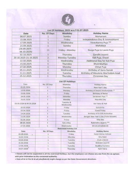 Tmsl Schedule