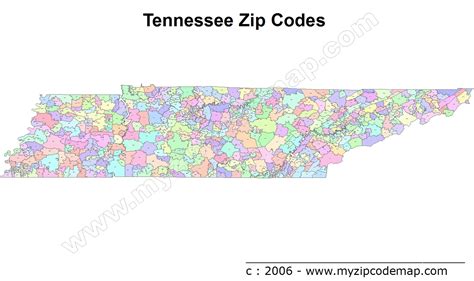 Tn Zip Codes Map