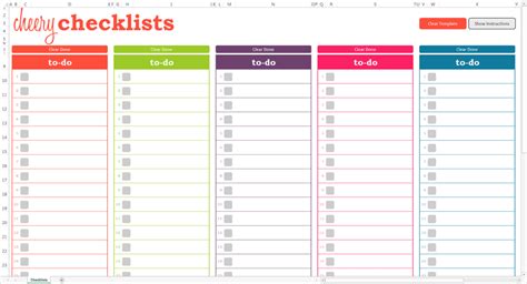 To Do List Templates Excel