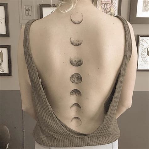 To The Moon  Back Tattoo