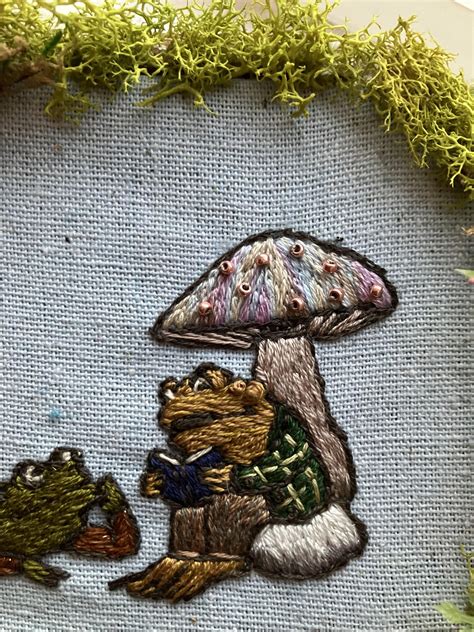 Toad Embroidery