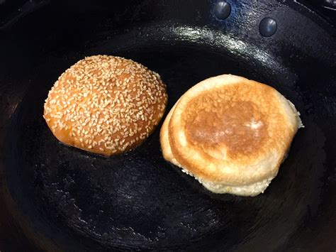 Toasting the Burger Buns