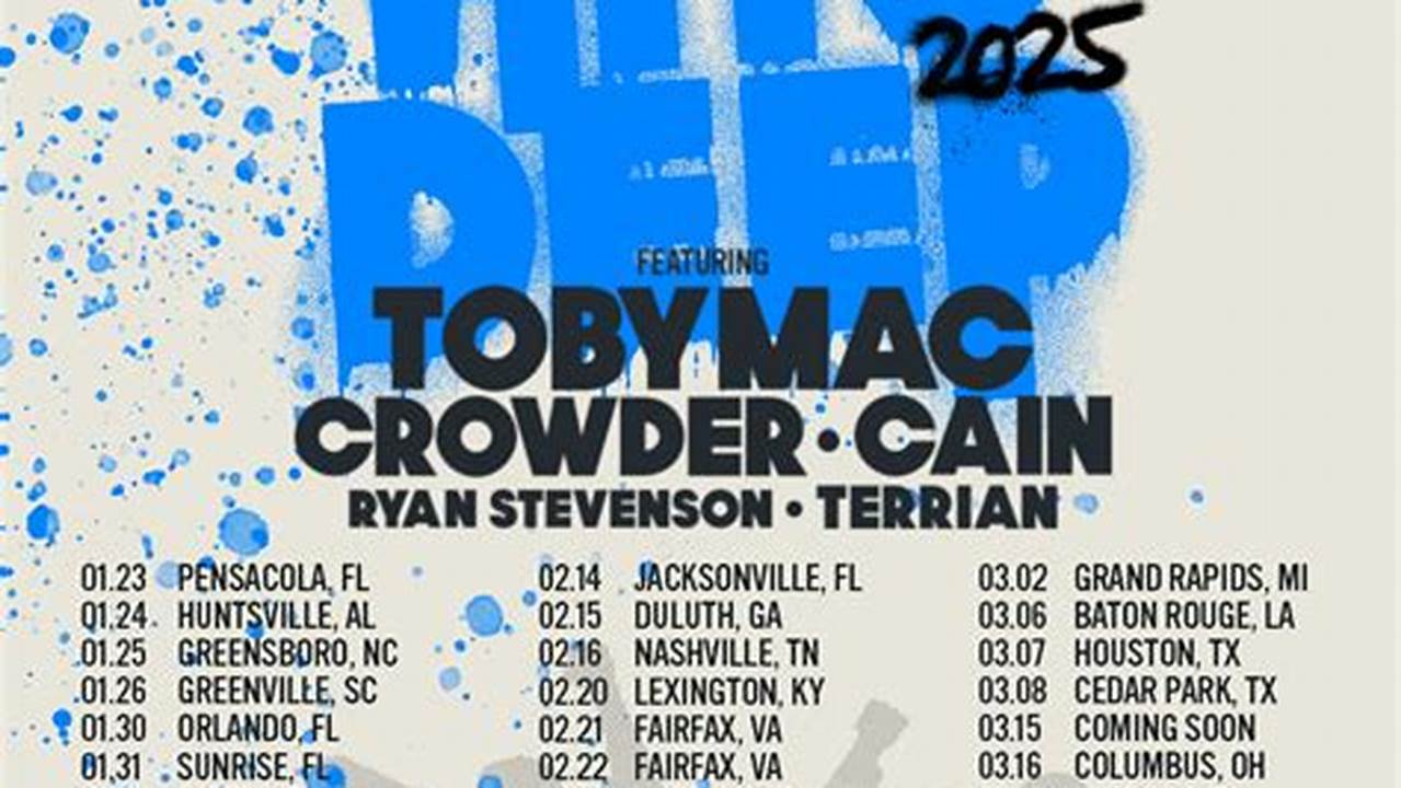 Tobymac Concert Schedule 2025