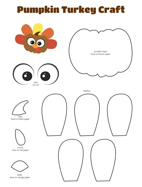 Toddler Thanksgiving Crafts Printable