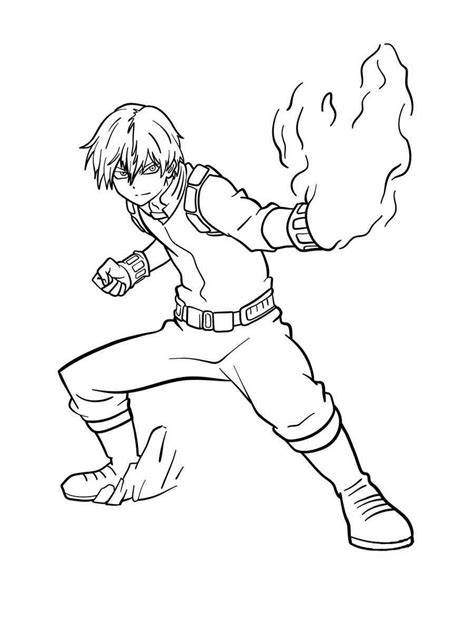 Todoroki Coloring Pages