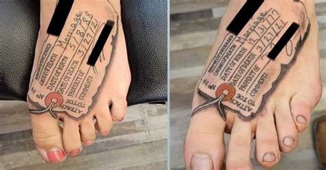Toe Tag Tattoo