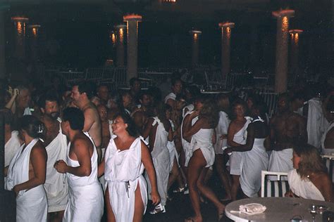 Toga Party Crowd
