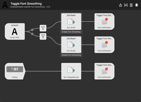 Toggle Font Smoothing