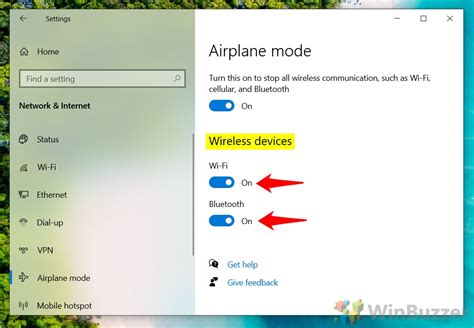Toggle On and Off the Airplane Mode