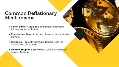 Token Burns and Deflationary Measures