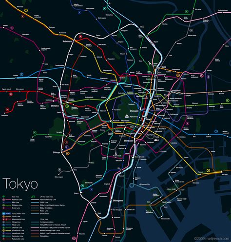 Tokyo Subway Map Interactive