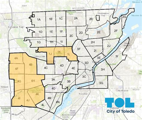 Toledo Ohio Zip Code Map