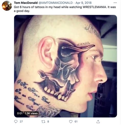 Tom Macdonald Tattoos