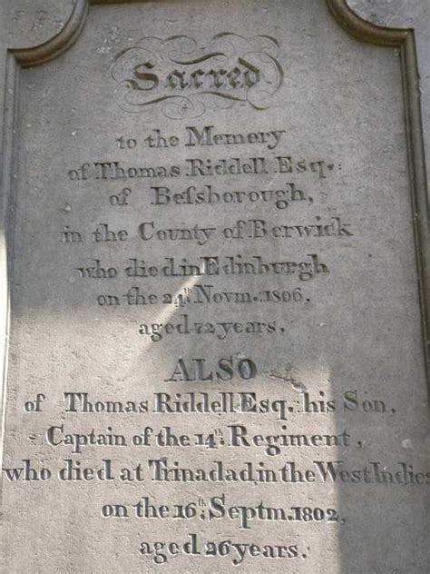 Tom Riddle Grave In Edinburgh