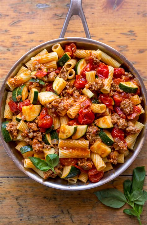 Tomato Basil Rigatoni Sausage