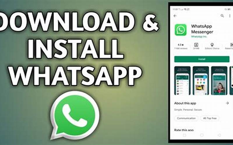 Tombol Install Whatsapp