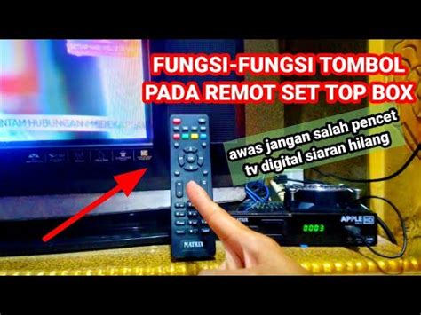 Tombol Set Pada Remot