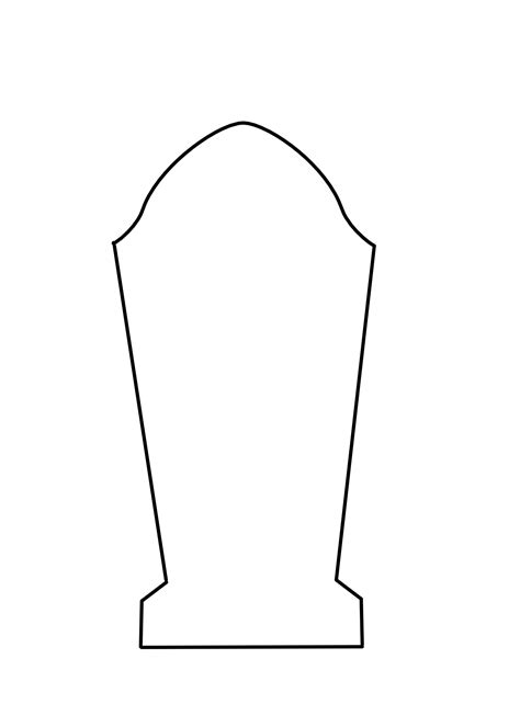 Tombstone Cut Out Template