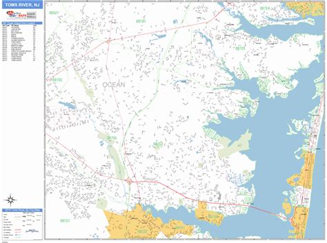 Toms River Zip Code Map