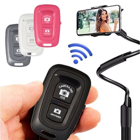 Tomsis Bluetooth Remote Selfie Remote Shutter Wireless Camera Phone For IOS Android