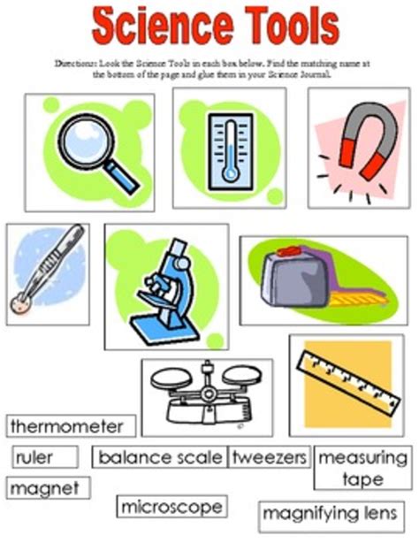 Tools Of Science Worksheet