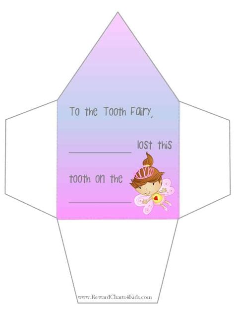 Tooth Fairy Envelope Printable Free