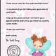 Tooth Fairy Template Letter