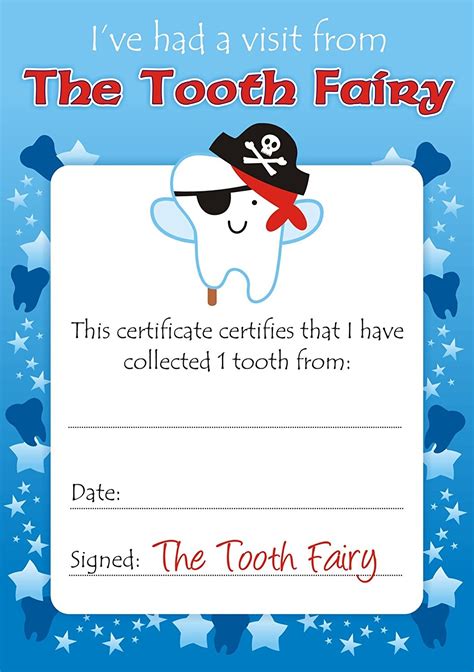 Tooth Fairy Card Printable